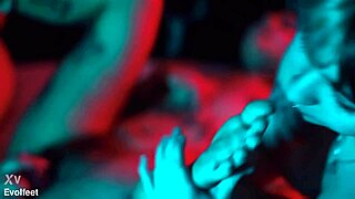 What if toes and scissoring led to this wild lesbian orgy?