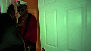 at halloween party egyptian wife bends over for bunny costume bbc fuck while cuckold husband watches