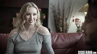 Perverted stud with monster cock ravages sexy Riley Reyes' tight pussy hardcore