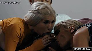 wife sneaks in to fuck cheating husband and busty waitress