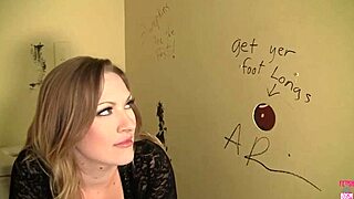 blonde vickey slips into the toilet stall to suck that big black cock fulfilling her wildest dreams