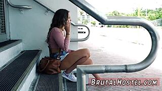 wanna see this teen slave's swollen pussy pumped during rough domination massage sex?