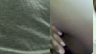 Dude cums twice on video call sex with sexy aisagirl