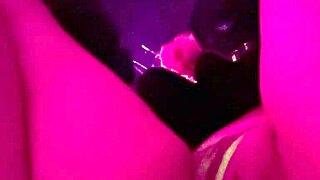 Horny Italian MILF Artemisia Love flashes shaved pussy publicly outdoors at night