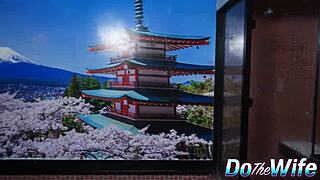 Hubby calls black stud for double anal creampie on wife May Akemi what a slut