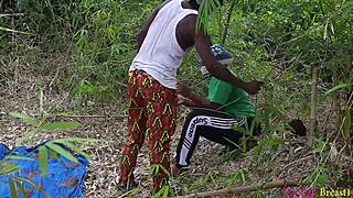 Village walk leads to bent over doggystyle pounding on ranch outdoors