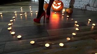 Dude, Halloween night with this horny redhead witch was wild sex kk060!