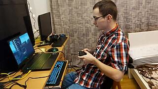 hot stepsister fucks stepbrother hard while parents away