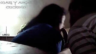 Big ass mexican milf housewife attends her macho bareback anal doggystyle with huge gaping submission