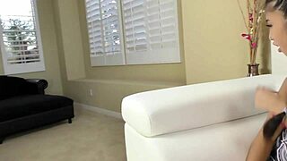 cute skinny asian teen 18+ gets pounded by massive white cock after sucking