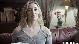 Perverted stud with monster cock ravages sexy Riley Reyes' tight pussy hardcore