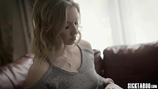 Perverted stud with monster cock ravages sexy Riley Reyes' tight pussy hardcore