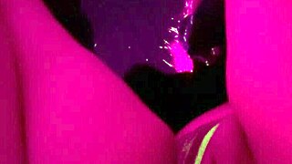 Horny Italian MILF Artemisia Love flashes shaved pussy publicly outdoors at night