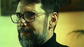 dominant husband controls his ebony wife in rough group threesome but she craves escape