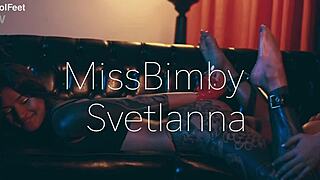 uhh no escape from my tickling mistress feet as she dominates my bound body with her sexy toes