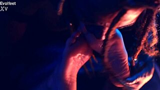 hey watch her choke slave on feet for total femdom worship