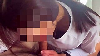 as japanese ex-model wife i deepthroat huge cock in morning car sex