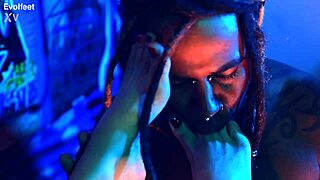 hey watch her choke slave on feet for total femdom worship