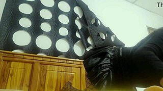 Young Latina Flashes Toys In Sexy Halloween Homemade