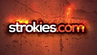 jade jantzen strokes cock pov with her tits and shaved pussy