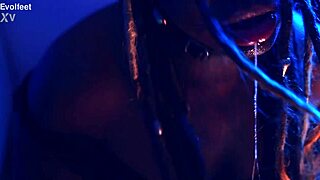 hey watch her choke slave on feet for total femdom worship