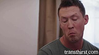 a transwoman in open relationship hooks up with boyfriend's best friend