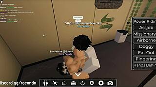 damn this hot roblox bitch takes doggystyle pounding hard!