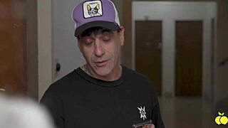 Cheap husband gone so wife rims neighbor's huge cock tip