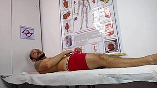 Why Does This Sexy Nurse's Patient Get So Hard While She Licks His Monster Cock in Hospital Room?