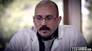 Pervert Doctor Forces Petite Asian Milf Patient Bent Over Doggystyle On Monster Interracial Cock In Hospital