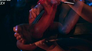 uhh no escape from my tickling mistress feet as she dominates my bound body with her sexy toes