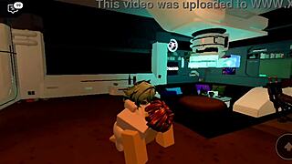 Monster Cock Uses Roblox Friend's Big Tits Ass for Multiple Cumshots!