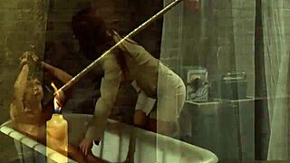 Bound Lesbian Slave Punished with Fingering and Stamping by Mistress