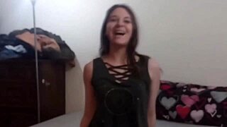 Talia's Latina teen lust burns uncontrollably inside
