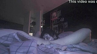 spy cam catches hot blowjob ending in massive cumshot