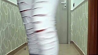 ever seen a bodybuilder chick jerk a huge cock till it explodes with moans?