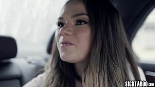 I feel her sexy teen body shaking from that crazy big penis banging!