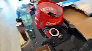 Skinny Brunette Cheerleader Big Tits Tease Turns Casting Handjob Fuck