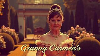 granny carmen claus gets my fat cock creampie christmas style!