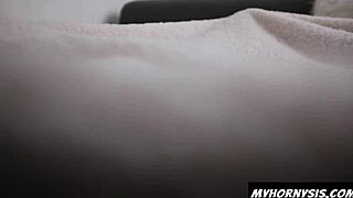 Petite Stepsis Mounts for Taboo Cowgirl Ride and Creampie Finish - MyHornySis