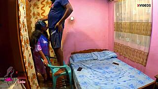 stepmom begs stepson to fuck her wet shaved pussy missionary style