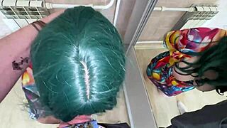 Busty stepmom with huge ass gets stuck in closet, stepson rescues all holes triple style