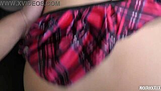 step sister's cute round ass friend accidentally bent over for rough big cock fuck