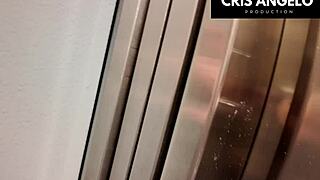 stuck in the elevator blackout she ends up fuckin her married neighbor hard part 02