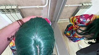 Busty stepmom with huge ass gets stuck in closet, stepson rescues all holes triple style