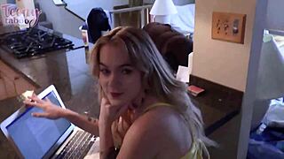 blonde babysitter sage fox rides seth brogan cowgirl then doggystyle for creampie while mom is away