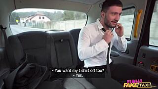 Big Tits Czech Taxi Driver Rides Cock After Blowjob, But Who's Driving Now?