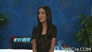 Petite teen babe gets hardcore pussy fuck during mobile wet massage 💦