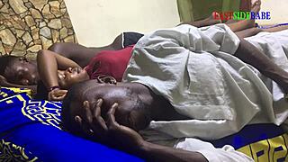 threesome on the family bed with husband and brother joining in.