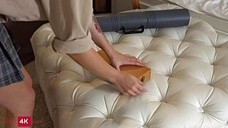 loli pop blonde skips panties in drawing class fuck?